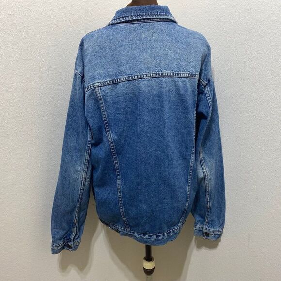 Free People Jacket Distressed "Southbank" Size Medium - Picture 5 of 8